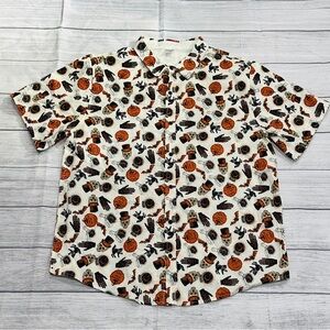 Vintage Halloween Button Up Shirt